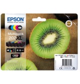 EPSON Multipack Kiwi 202XL Encre N,C,M,J 1x13,8ml+3x8,5ml