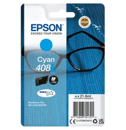 EPSON Encre Cyan 21.6ml DURABrite Ultra Lunettes - 408/408L