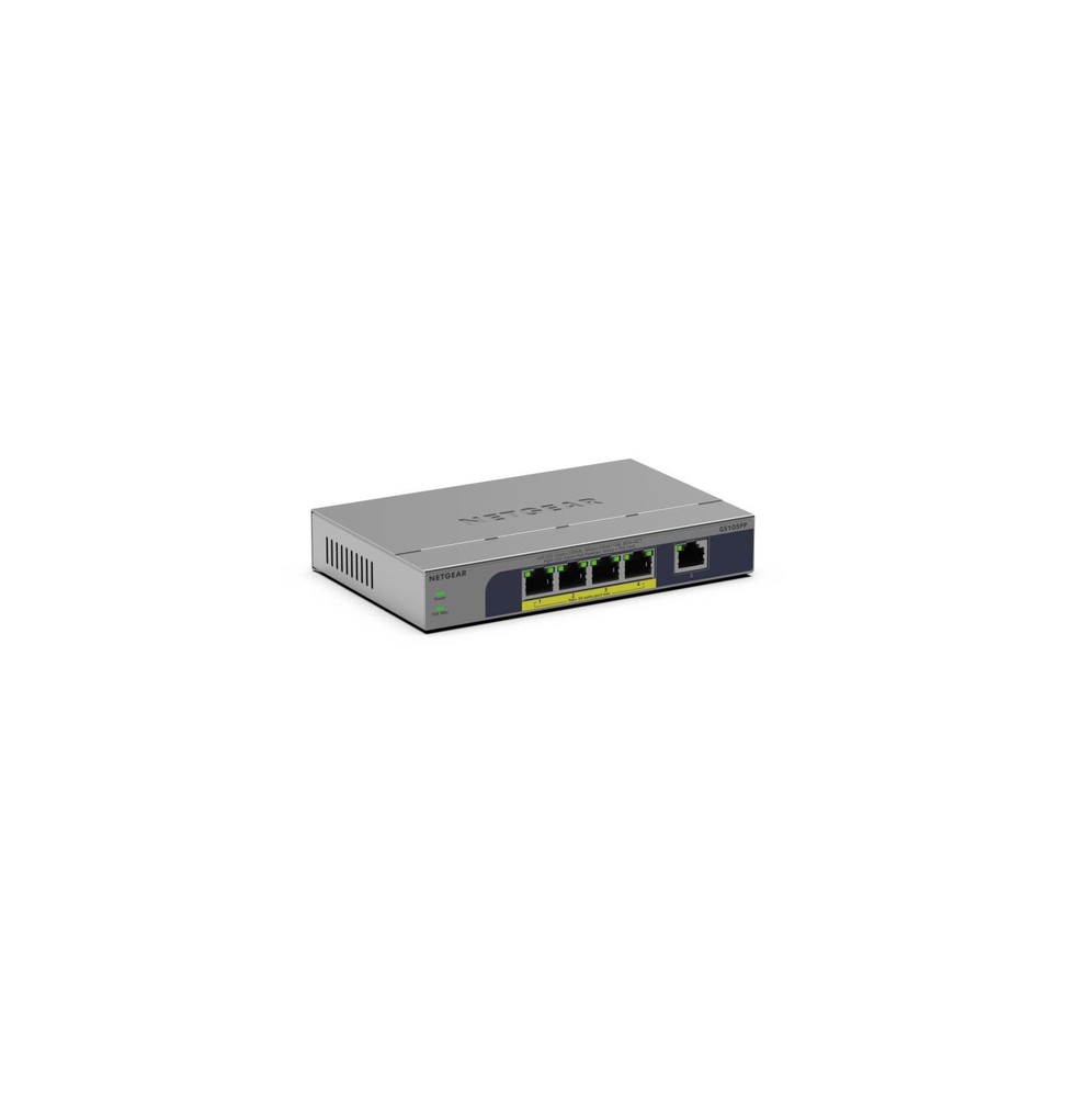 Netgear GS105PPv3 Switch non manageable PoE+ Gigabit Ethernet 5 ports.