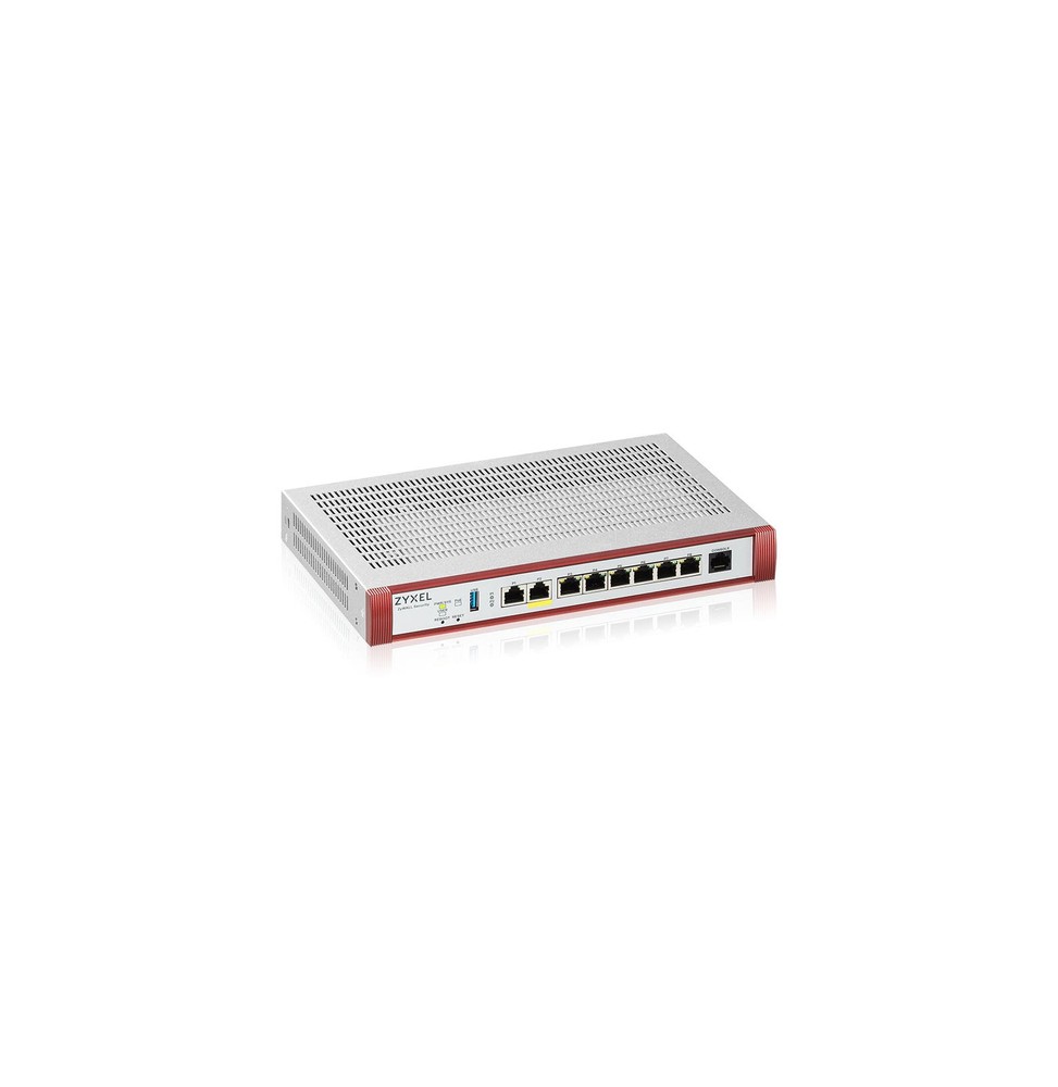 USG FLEX100 H - Firewall 7 Gigabit user-definable ports, 1*1G PoE+, 1*USB  (device only)