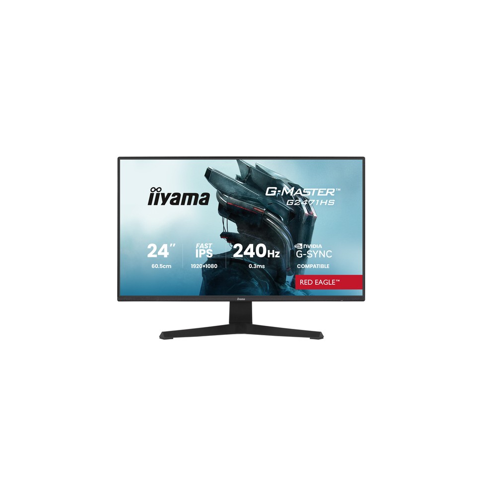 Ecran IIYAMA 23.8'' G-Master Red Eagle Noir Fast IPS 1920x1080 16:9 0.3ms 350 cd
