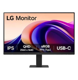 ECRAN LG 24  Noir IPS 16:9 5ms 2560x1440 100Hz 250cd/m2 HDR 10 HDMI USB Type-C