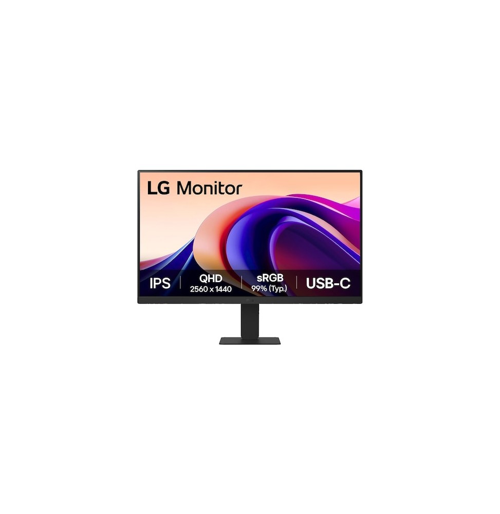 ECRAN LG 24  Noir IPS 16:9 5ms 2560x1440 100Hz 250cd/m2 HDR 10 HDMI USB Type-C