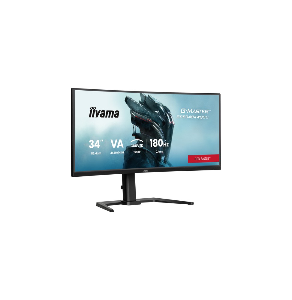 Ecran IIYAMA 34 0.4ms G-Master Red Eagle VA Incurvé 21:9 3440x1440 180Hz 500 cd