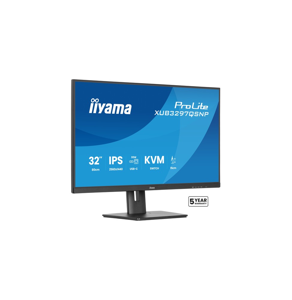 Ecran IIYAMA 32 Noir IPS 2560x1440 16:9 1ms 350 cd/m   100Hz HDMI DP USB-C 4xUS