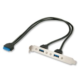 Adaptateur slot USB 3.0, 2 x USB 3.0 prises Type A
