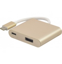 Adaptateur USB 3.1 Type-C vers HDMI 2.0 4K 60Hz  + charge par type-C