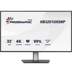 Ecran Prographic IIYAMA 32 Noir Ultra mince IPS 16:9 3840x2160 60Hz 450cd/m  4m