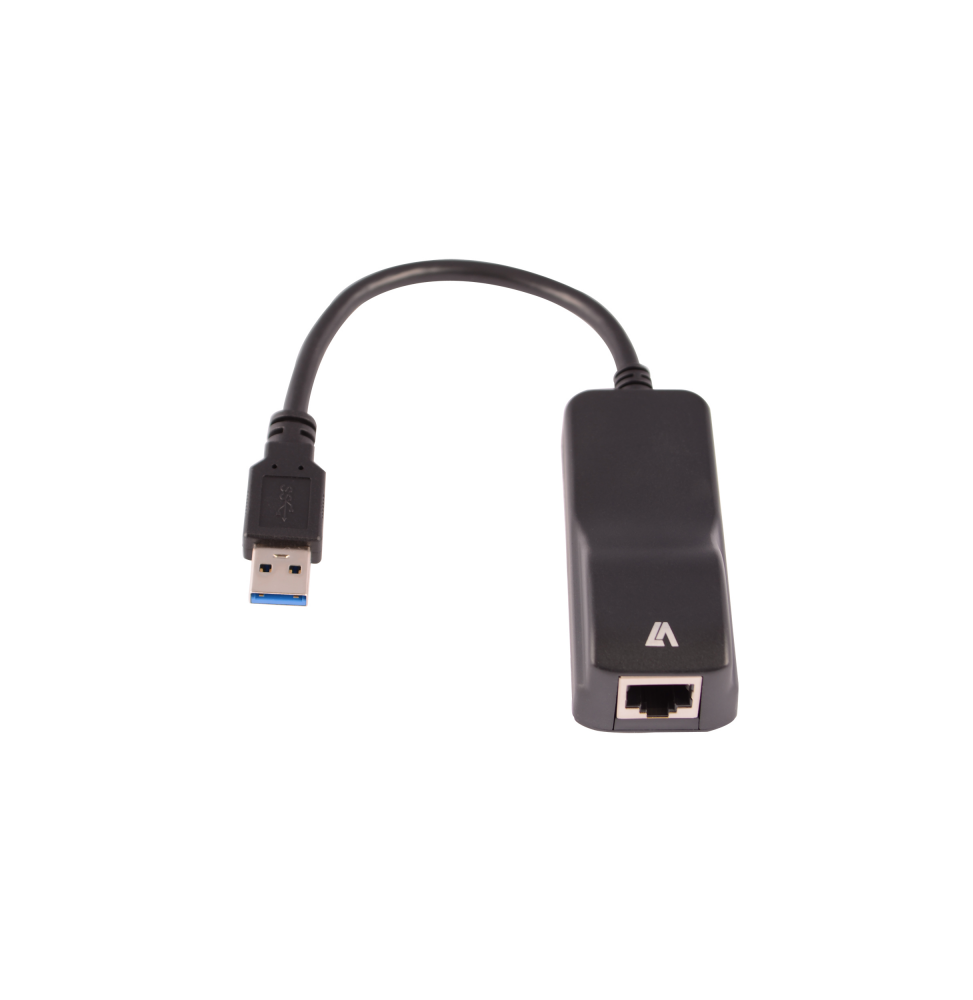 Adapateur USB 3.2 gen 1 m le/RJ45 femelle noir - compatible 1Gbps - Plug&Play -