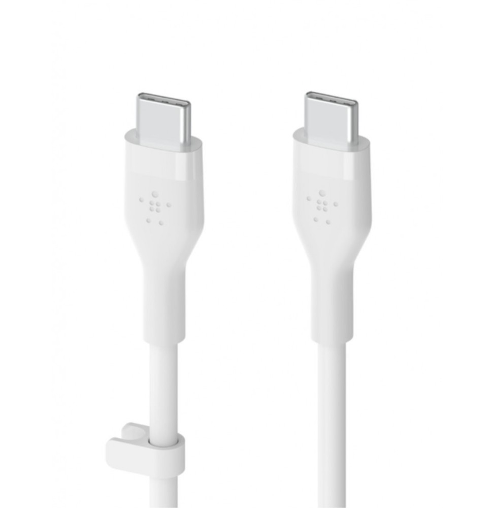C ble USB-C/USB-C 2.0 Male/Male - 25W - Longueur 1M - Blanc - en sachet